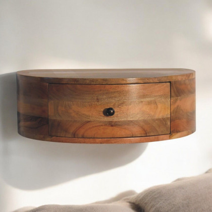 Artisan - Large Wall Mounted Rounded Bedside
