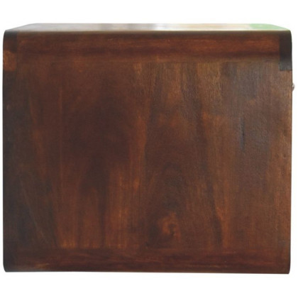 Artisan - Large Chestnut Curve Floating Bedside