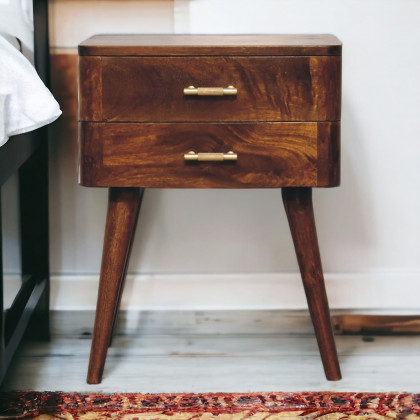 Artisan - Chestnut T-Bar Nordic Nightstand