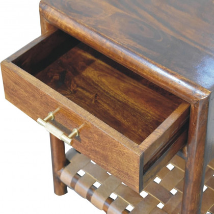 Artisan - Chestnut T-Bar Bedside