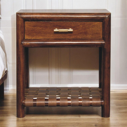 Artisan - Chestnut T-Bar Bedside