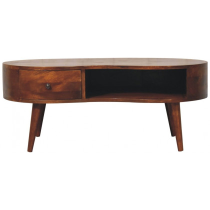 Artisan - Large Chestnut Wave Coffee Table