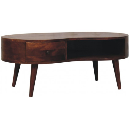 Artisan - Large Chestnut Wave Coffee Table
