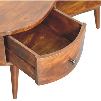 Artisan - Large Chestnut Wave Coffee Table