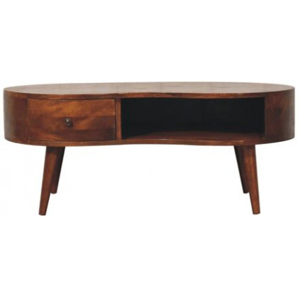 Artisan - Large Chestnut Wave Coffee Table