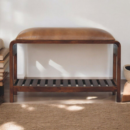 Artisan - Buffalo Slatted Square Bench