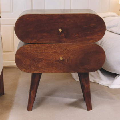 Artisan - Bubble Chestnut Bedside