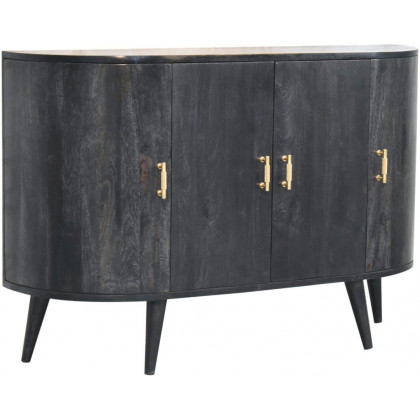 Artisan - Ash Black T-Bar Quad Cabinet