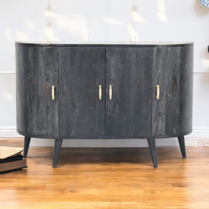 Artisan - Ash Black T-Bar Quad Cabinet
