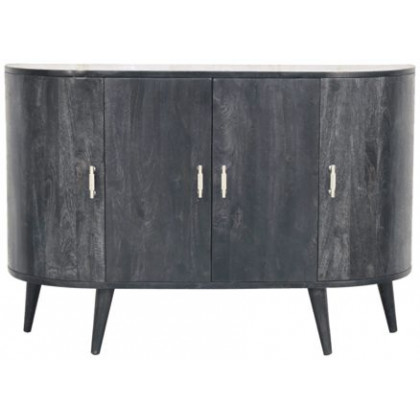 Artisan - Ash Black T-Bar Quad Cabinet