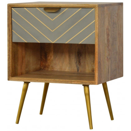 Artisan - Chestnut Open Woven Bedside