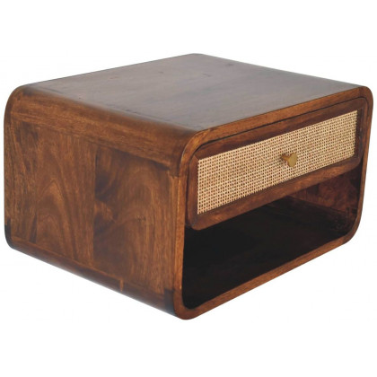 Artisan - Chestnut Wall Mounted Open Woven Bedside