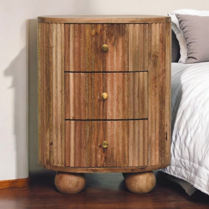Artisan - Soba Ball 3 Drawer Bedside
