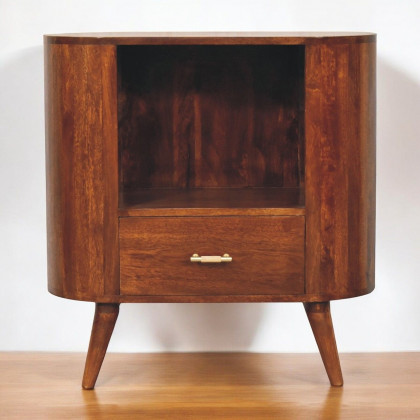 Artisan - T-Bar Cortez Chestnut Open Slot Cabinet