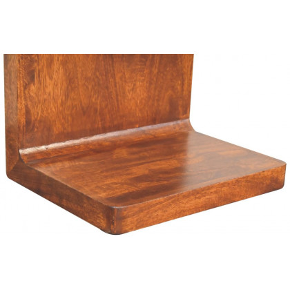 Artisan - Chestnut T-Bar Rounded Bedside