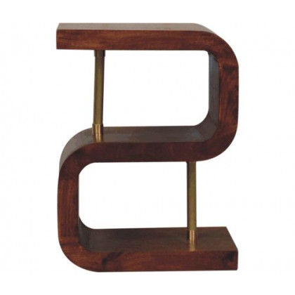 Artisan - S-Curve Brass Bedside
