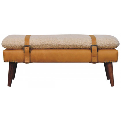 Artisan - Boucle X Leather Bench