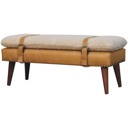 Artisan - Boucle X Leather Bench