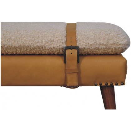Artisan - Boucle X Leather Bench