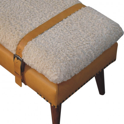 Artisan - Boucle X Leather Bench