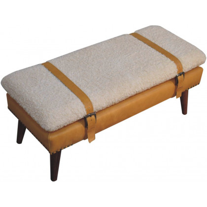 Artisan - Boucle X Leather Bench