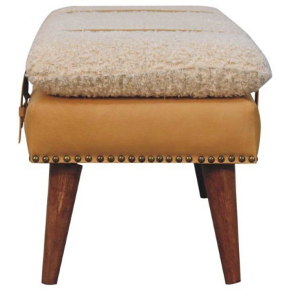 Artisan - Boucle X Leather Bench