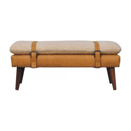 Artisan - Boucle X Leather Bench