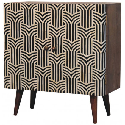 Artisan - Honey Caramel Edessa Bone Inlay Cabinet