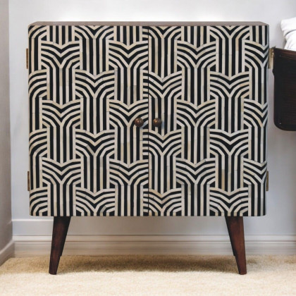 Artisan - Honey Caramel Edessa Bone Inlay Cabinet
