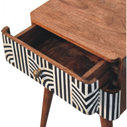 Artisan - Honey Caramel Edessa Bone Inlay Bedside