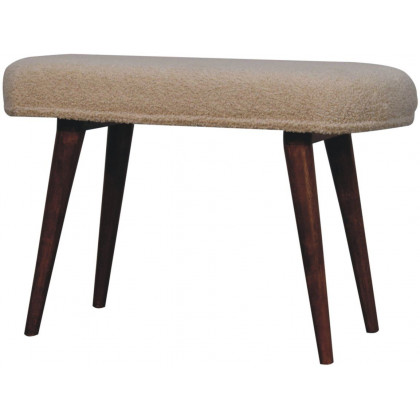 Artisan - Honey Caramel Boucle Cream Nordic Bench