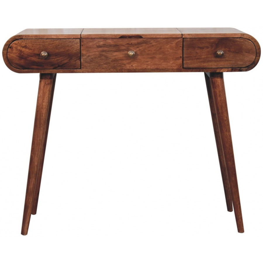 Artisan - Honey Caramel Round Dressing Table