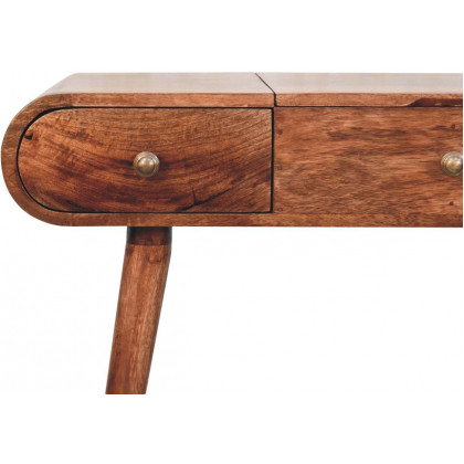 Artisan - Honey Caramel Round Dressing Table