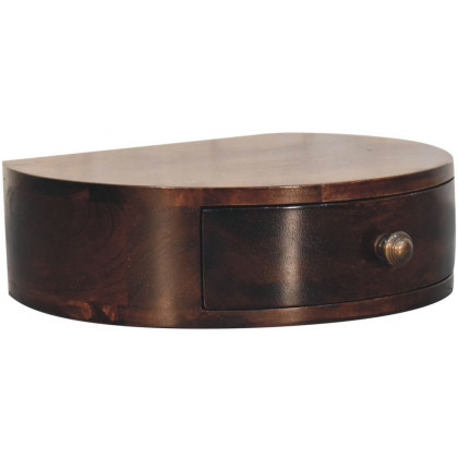 Artisan - California Walnut Wall Mounted Rounded Bedside