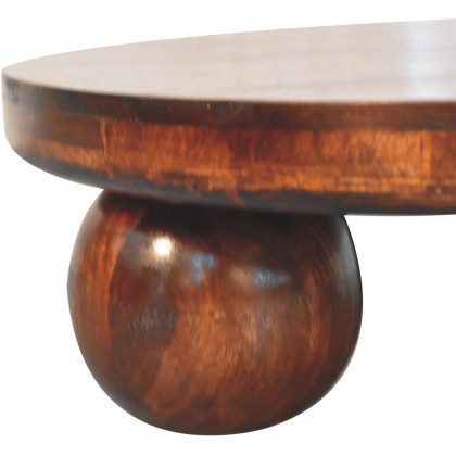 Artisan - California Walnut Central Table With Ball Feet