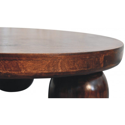 Artisan - California Walnut Central Table With Ball Feet