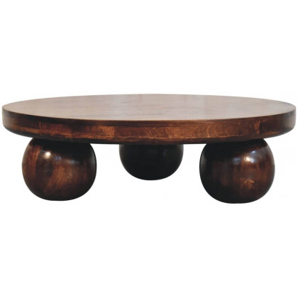 Artisan - California Walnut Central Table With Ball Feet