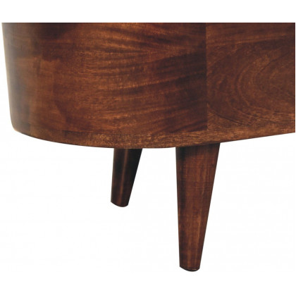 Artisan - Curved California Walnut Blanket Box