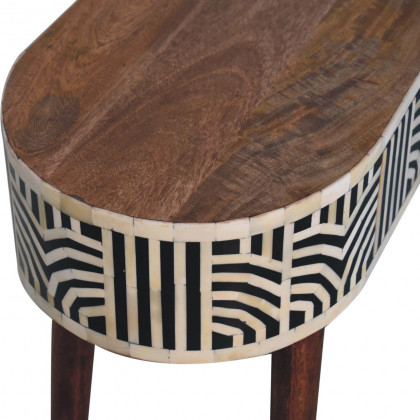 Artisan - Honey Caramel Edessa Bone Inlay Console Table