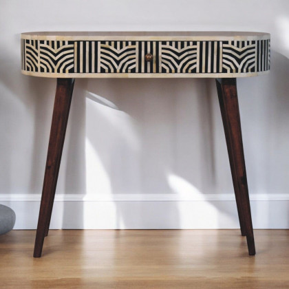 Artisan - Honey Caramel Edessa Bone Inlay Console Table
