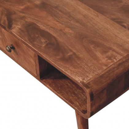 Artisan - Curved Honey Caramel Coffee Table