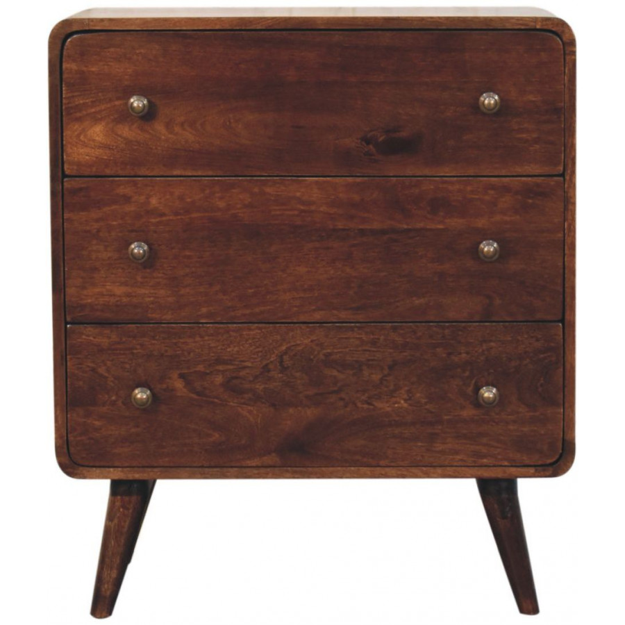 Artisan - Curved California Walnut Chest