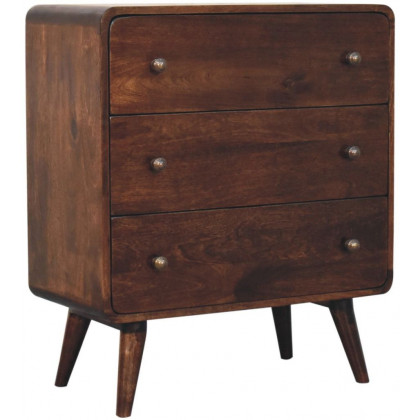 Artisan - Curved California Walnut Chest