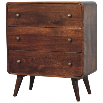 Artisan - Curved California Walnut Chest
