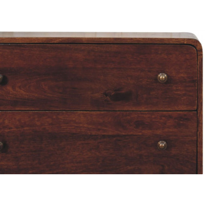 Artisan - Curved California Walnut Chest