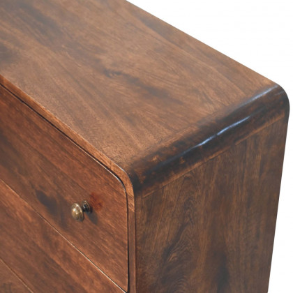 Artisan - Curved California Walnut Chest