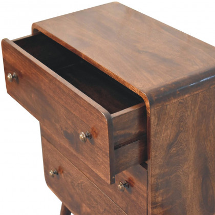 Artisan - Curved California Walnut Chest