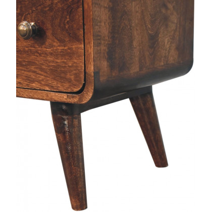 Artisan - Curved California Walnut Chest