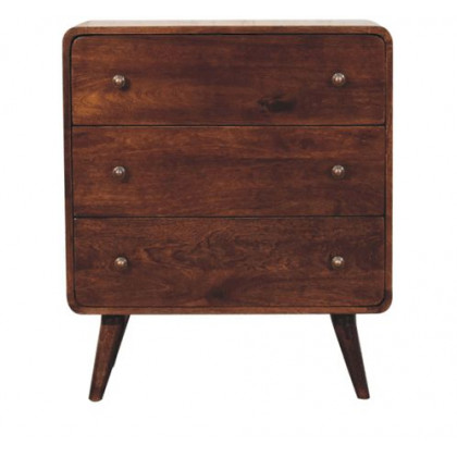 Artisan - Curved California Walnut Chest
