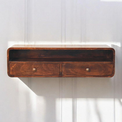 Artisan - Floating California Walnut Open Console